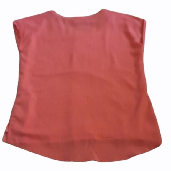 New York & Company Hi-Lo Casual Top Orange-ish XSmall - Picture 2 of 8